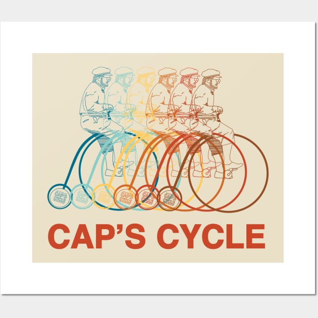 Cap’s Cycle Penny Farthing Wall Art by Crooked Skull